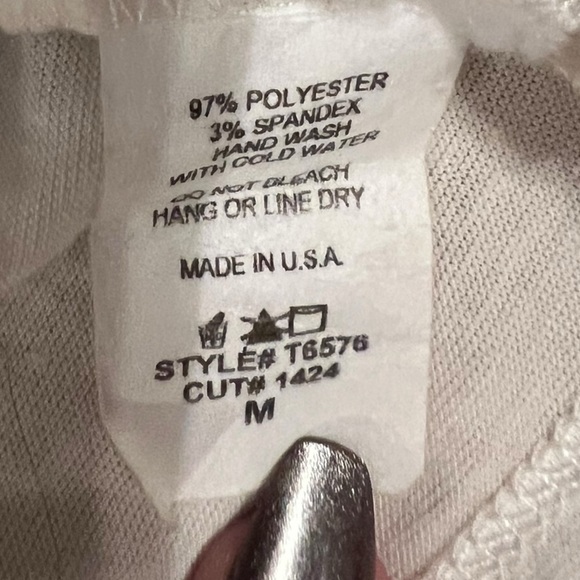 White Ruffled Tank Top - Picture 3 of 3